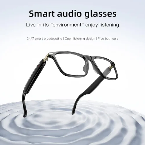 Vista 2 de Gafas inteligentes para hombres y mujeres, gafas Bluetooth y llamadas manos libres, protección contra la luz UV y azul