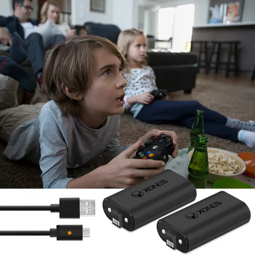 Vista 7 de Lithium Rechargeable Battery Pack for Both Xbox Series XS and Xbox OneSXEliteElite 2 Controller Plug Play and Charge Kit Charging Status LED Long