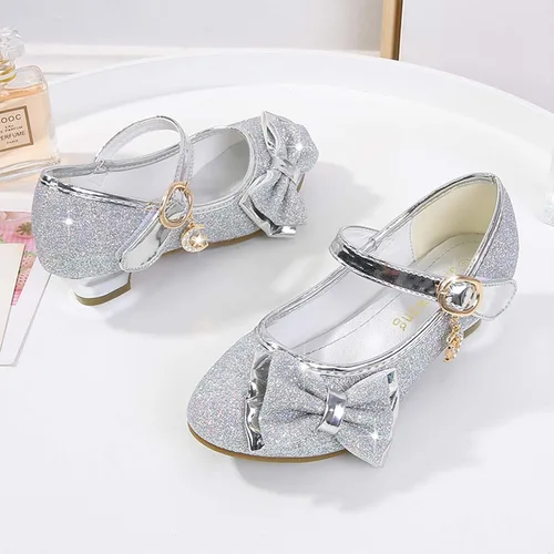 Vista 4 de Cadidi Dinos Zapatos de vestir para niñas, zapatos de fiesta de boda, zapatos de tacón Mary Jane Princesa (bebéniño pequeñoniño grande)