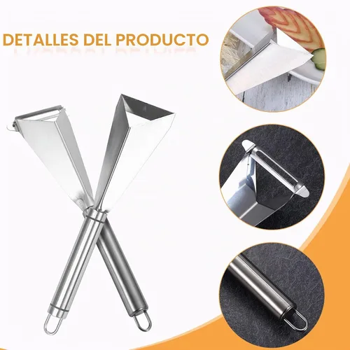 Vista 3 de Cuchillo para tallar frutas, paquete de 2 cortadores de frutas