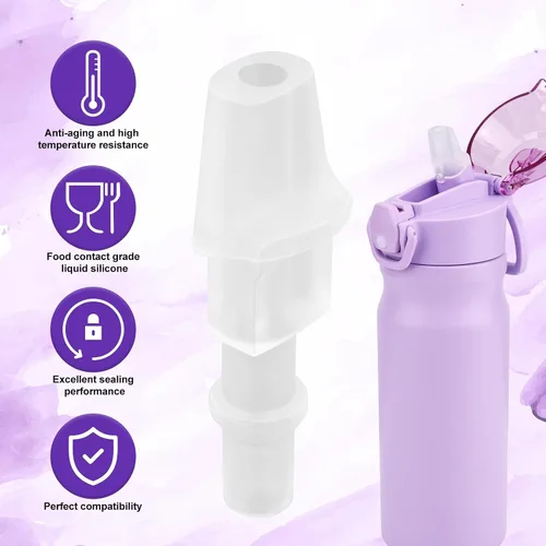 Vista 3 de 4 boquillas de repuesto para botella de agua compatibles con BJPKPK de 18 onzas, 25 onzas