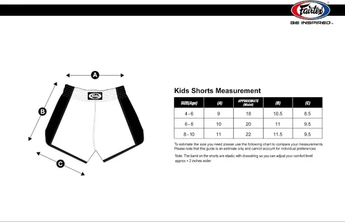Vista 3 de Fairtex Pantalones cortos de boxeo Muay Thai para niños