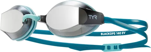 Vista 24 de TYR Gafas de natación para adultos Black Ops 140 EV Reducción de arrastre de perfil bajo Vista periférica de 140 grados Juntas de silicona