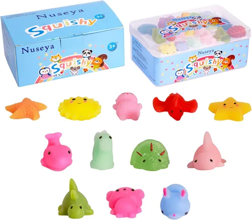 Vista 6 de 30 juguetes esponjosos Mochi sin duplicados, regalo para niños, niñas, niños, recuerdos de fiesta, kawaii, mini juguetes sensoriales para aliviar