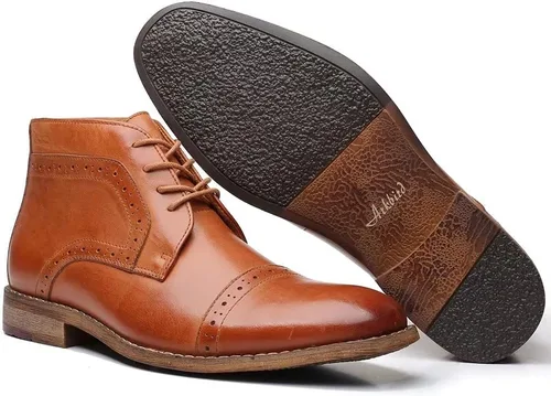Vista 2 de Chukka - Botas a la moda, cómodas y de estilo oxford casual, al tobillo, botas con cordones