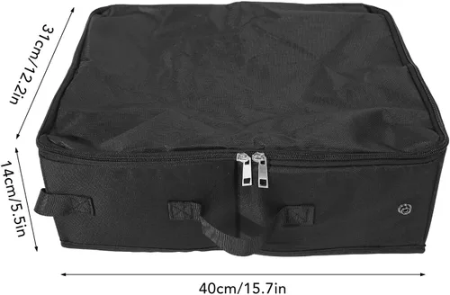 Vista 2 de Caja de arena portátil para gatos, a prueba de fugas, impermeable, plegable, con cremalleras dobles selladas