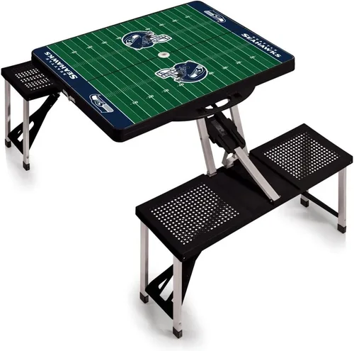 Vista 11 de Picnic TIME NFL Football Field Folding Picnic Table, Camping Table, Outdoor Table with Umbrella Hole