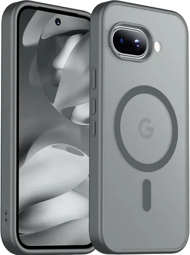 Vista 68 de SPIDERCASE Funda magnética para Google Pixel 9A, protección contra caídas de grado militar, delgada, translúcida, mate, a prueba de golpes