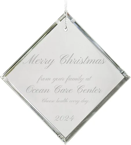 Vista 9 de Adorno personalizado de campana de cristal de 2.75 pulgadas, adorno colgante de vidrio transparente grabado personalizado para parejas, bodas