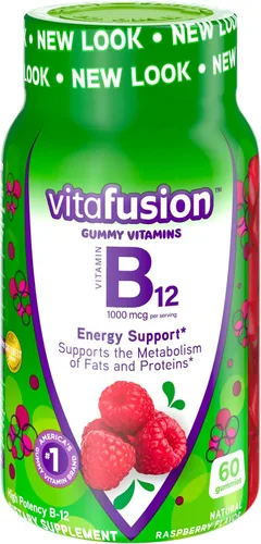Vista 5 de Vitafusion Fiber Well, suplemento de fibra sin azúcar, 90 unidades. Vitaminas gomosas B12, 60