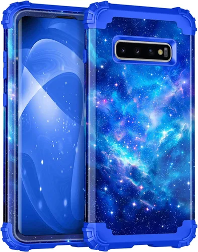Vista 19 de Miqala Funda para Galaxy S9, brilla en la oscuridad, tres capas, resistente, a prueba de golpes, protección de cuerpo completo, parachoques