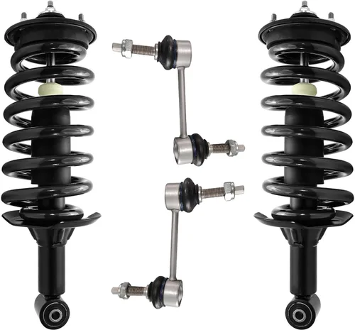 Vista 59 de Detroit Axle - Kit de 4 piezas de puntales delanteros para Toyota Highlander 2001 2002 2003, enlaces de barra antivuelco estabilizadores y puntales