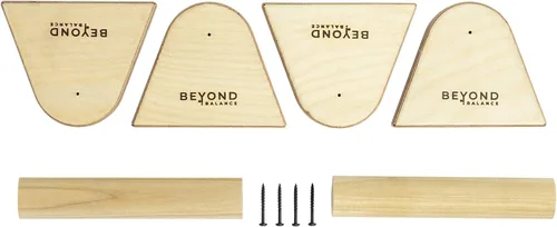 Vista 7 de Beyond Balance Wood Parallettes Push-up Bar Dip Station for Gymnastics Calisthenics Acrobatics Handstands Planche Push-ups L-sits Dips