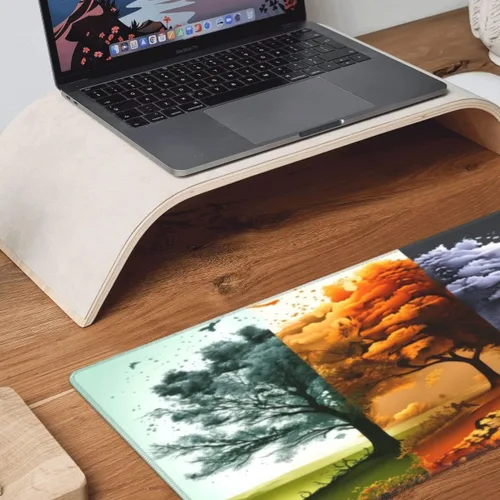 Vista 7 de Alfombrilla de escritorio, tapete de escritorio de 31.5" × 11.8", alfombrilla grande para mouse de juegos, alfombrilla duradera extendida para mouse