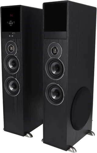 Vista 8 de Rockville Sistema de máquina de karaoke y cine en casa Bluetooth todo en uno con (2) micrófonos