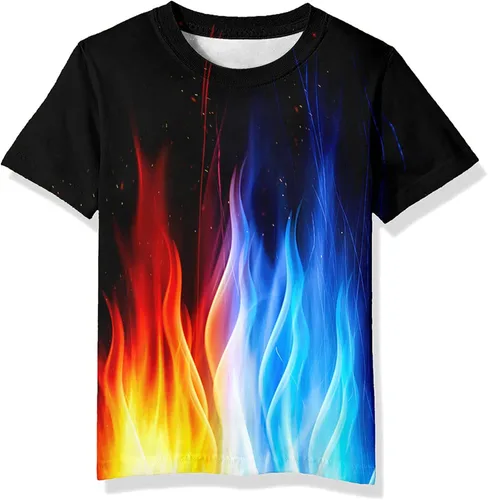 Vista 14 de Neemanndy Camisetas de manga corta con estampado 3D para adolescentes y niñas de 6 a 16 años Diseño 1