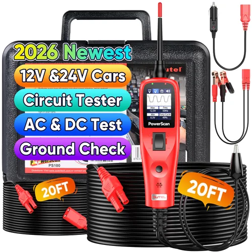 Vista 10 de Autel PowerScan PS100 Kit de sonda de circuito de potencia, 2026 para todos Negro