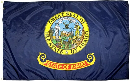 Vista 54 de FlagSource Bandera del estado de Alabama, material de nailon 200D con certificación FMAA, resistente, fabricada en Estados Unidos, resistente a
