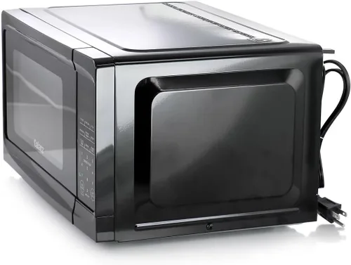 Vista 3 de Horno microondas de encimera de 0.7 pies cúbicos y 700 W en color blanco, microondas compacto con 10 niveles de potencia, pantalla LED, cocción