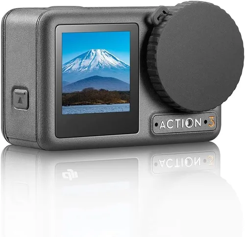 Vista 3 de Tapa protectora de silicona para DJI Action 4/Action 3, protector de lente de cámara, a prueba de polvo, arañazos, resistente a caídas, accesorios