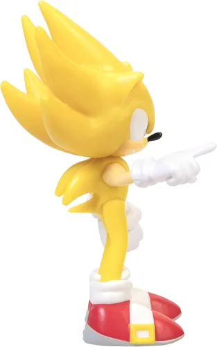 Vista 4 de Sonic The Hedgehog Figura de acción de juguete coleccionable Super Sonic de 2.5 pulgadas