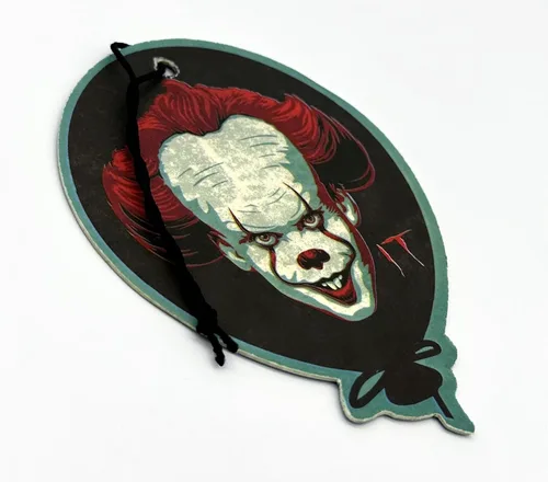 Vista 4 de Elektroplate Ambientadores automotrices con licencia oficial de IT Pennywise para vehículos Aroma enfriador de medianoche (paquete de 6)