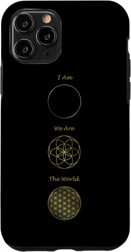 Vista 10 de Funda para iPhone 15 Sacred Geometry You, I, The World