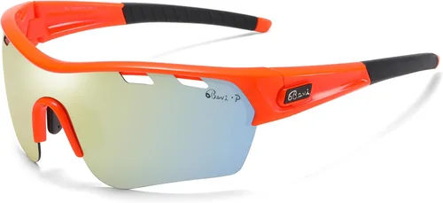 Vista 12 de Bevi Lentes de sol deportivos polarizados TR90, marco duradero y ultraligero para hombres y mujeres, béisbol, correr, ciclismo, golf