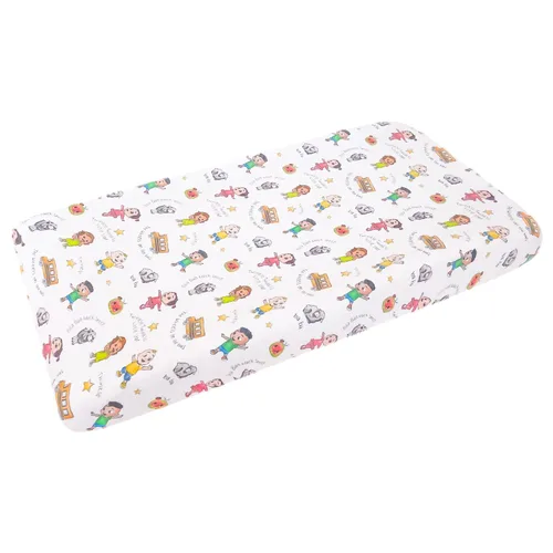 Vista 23 de Funda de punto prémium para cambiador de pañales "CoComelon" de Copper Pearl