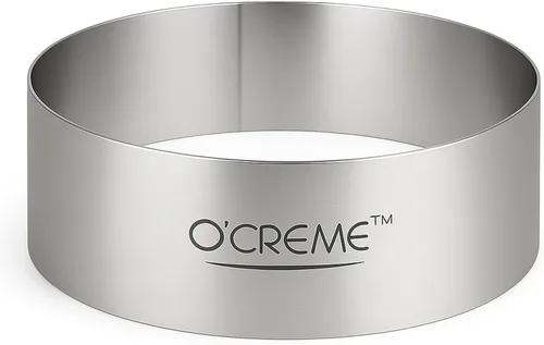 Vista 19 de O'Creme Anillo para Pastel de Acero Inoxidable Resistente Redondo Molde de Anillo para Pastel Mousse para Hornear, Decoración de Pasteles de Postre