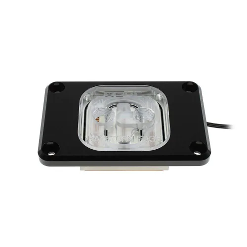 Vista 3 de XSPC RayStorm Edge - Bloque de agua para CPU, AMD/AM4/AM5, RGB ajustable, negro