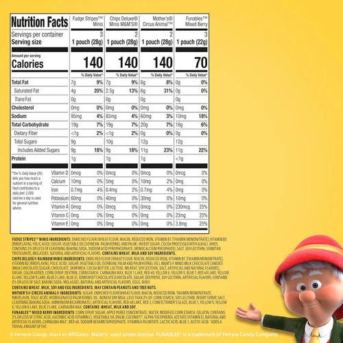 Vista 2 de Keebler Sweet Treat - Paquete variado de 10 unidades, incluye chips Deluxe, Funables, Fudge Stripes y Mother's Circus Animal Cookies, 9.4 oz