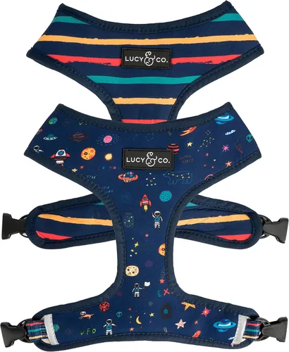 Vista 20 de Lucy & Co. Lindo arnés reversible para perros con cuello halter para caminar, el mejor diseño de arneses para mascotas XS a XL, chaleco acolchado