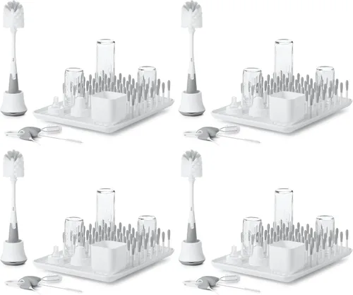 Vista 14 de OXO Tot - Juego de limpieza para botellas y tazas, color gris