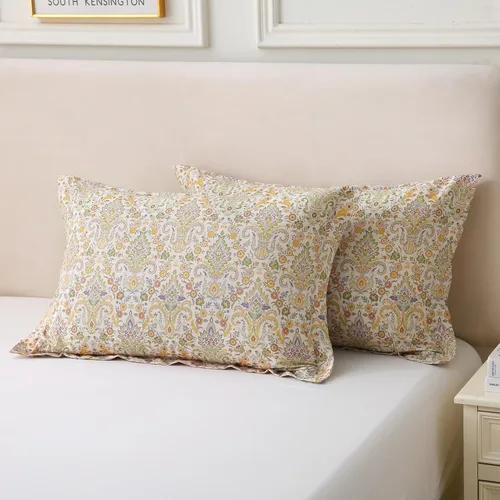 Vista 92 de ABREEZE Juego de funda de edredón tamaño individual con cierre de botón, 100% algodón egipcio, juego de ropa de cama floral de granja, color rosa, 3