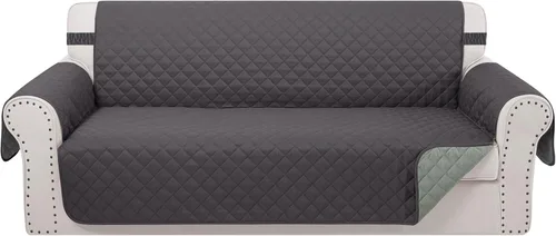 Vista 15 de Fundas para Silla Reclinable Reversibles Funda de Sofá para Mascotas Protector de Muebles Lazy Boy (Silla 23'', Beige/Beige)