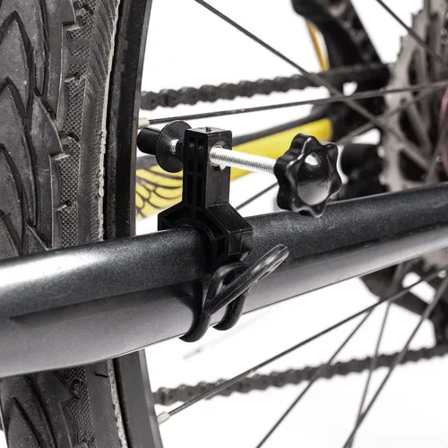 Vista 4 de Soporte de rueda de bicicleta portátil, herramientas de ajuste de llantas de bicicleta, mini herramientas de reparación de ruedas de bicicleta