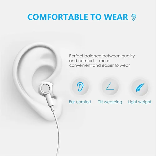 Vista 5 de Auriculares USB C para iPhone 16 15 Auriculares USB C con cable con micrófono y control remoto con cancelación de ruido para iPhone 16 pro, iPad