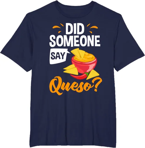 Vista 15 de Queso Dip Camiseta Chile con Queso Salsa Mexican Chips Chile con Queso, Negro
