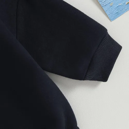 Vista 7 de Kayotuas Ropa neutra para bebé, linda sudadera de manga larga de gran tamaño, suéter de forro polar cálido