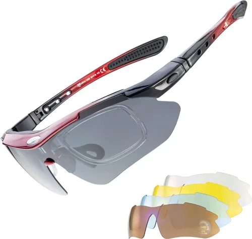 Vista 8 de ROCKBROS Gafas de sol deportivas polarizadas con protección UV para ciclismo al aire libre
