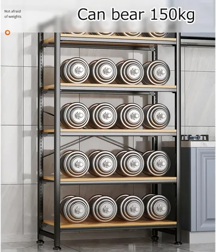 Vista 8 de Shelves Vintage Storage Rack with Open Shelves, 5 Tier Standing Bookshelf, load 110lbs Shelving Unit, for study, kitchen, living room, library