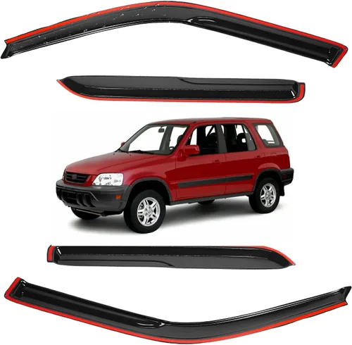 Vista 146 de Viseras para ventanas para Mazda 3 Sedán 4 puertas 2004 2005 2006 2007 2008 2009 estilo JDM Mugen, deflector de viento, protector solar y de lluvia
