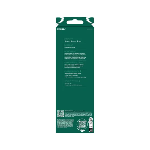 Vista 9 de EcoTools Wonder Cover - Brocha para cutis, brocha de maquillaje para aplicación y mezcla impecable de base, brocha base de cobertura completa