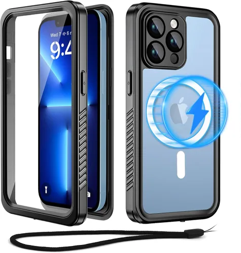 Vista 17 de Beeasy Funda impermeable para iPhone 12 compatible con Magsafe IP68 de grado militar bajo el agua, a prueba de golpes, a prueba de polvo, resistente