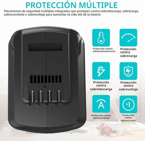 Vista 5 de CREABEST Batería NI-MH de 24V 4000mAh para Dewalt 24V Batería DW0240 DW0242