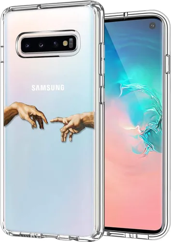 Vista 11 de ICEDIO Funda para Galaxy S10+ Plus, funda de TPU transparente con diseños de moda para niñas y mujeres, funda protectora de ajuste delgado