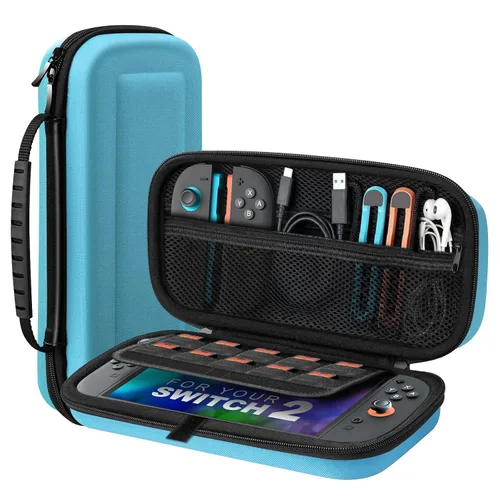 Vista 66 de TiMOVO Carrying Case for Nintendo Switch 2 (2025), Large Capacity Protective Hard Shell Portable Travel Case Pouch for Switch 2, with 10 Game Card