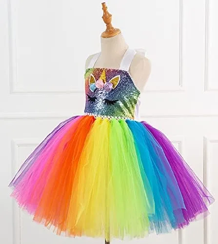 Vista 2 de Princess Costumes for Little Girls Dress Up Clothes for Little Girls Toddler Costume with Accessories Christmas Birthday