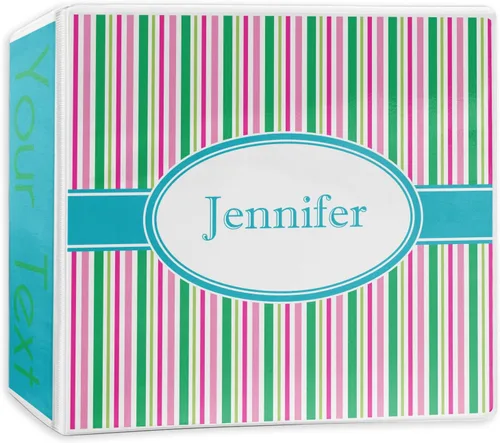 Vista 9 de Carpeta de 3 anillas Grosgrain Stripe - 1 pulgada (personalizada)